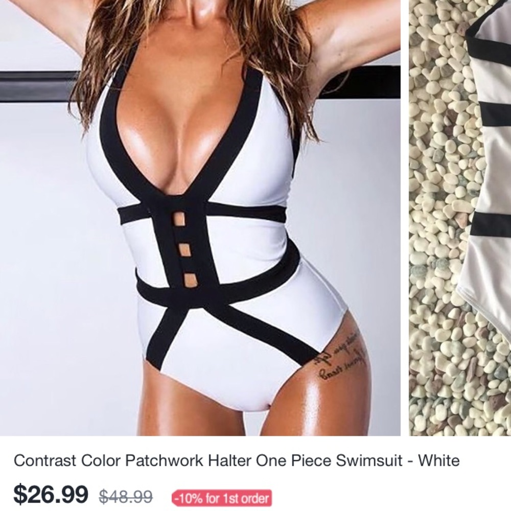 IvRose white one piece suit